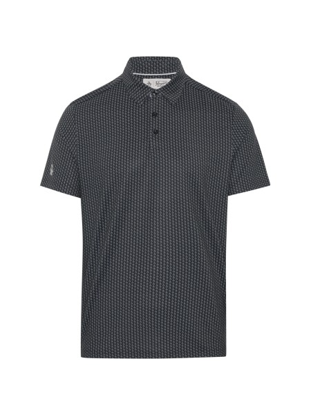 Original Penguin ALLOVER PETE Polo Herren L schwarz