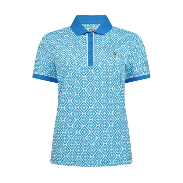 Original Penguin Golf CAP Sleeve Printed Polo Damen